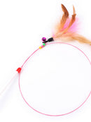 Cat Teaser Fishing Rod Cat Toy Bell Feather Cat Playing Rod Fur Ball Mouse Laser Pen Cat Relieving Stuffy Handy Gadget