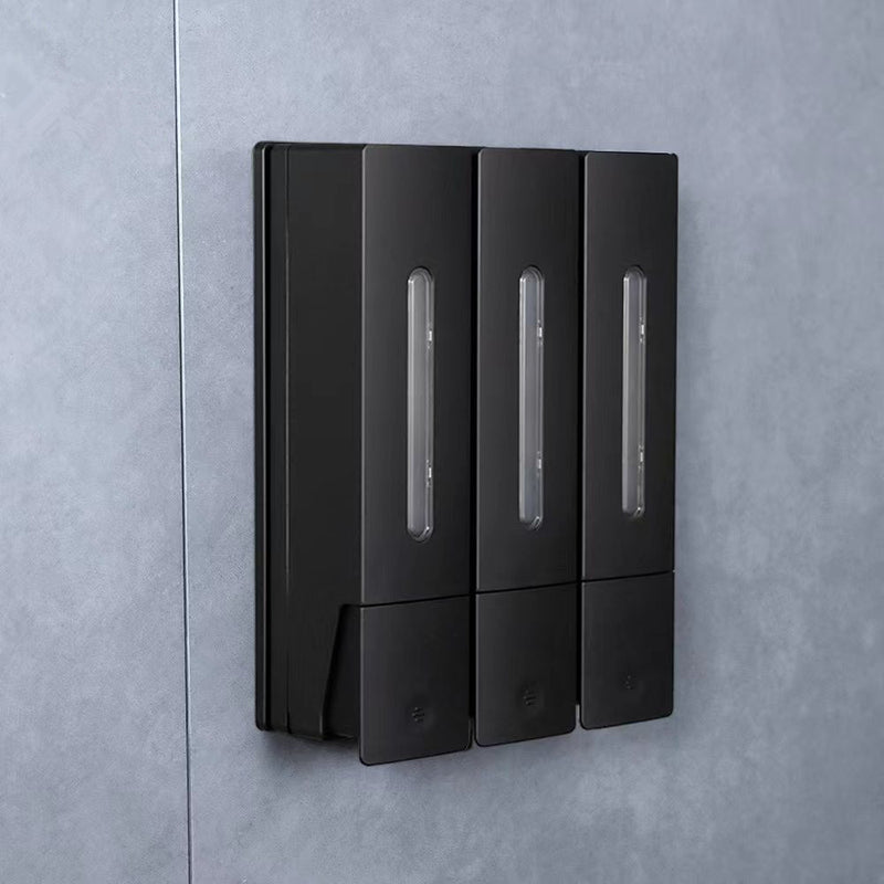 Wall-mounted Punch-free Hair & Body Shampoo Box Press Soap Dispenser