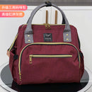 Gergxi Trendy Mummy Bag Upgraded Version Three-Purpose Handbag Baby Mom Daily Outing Large Capacity Waterproof Shoulder Bag