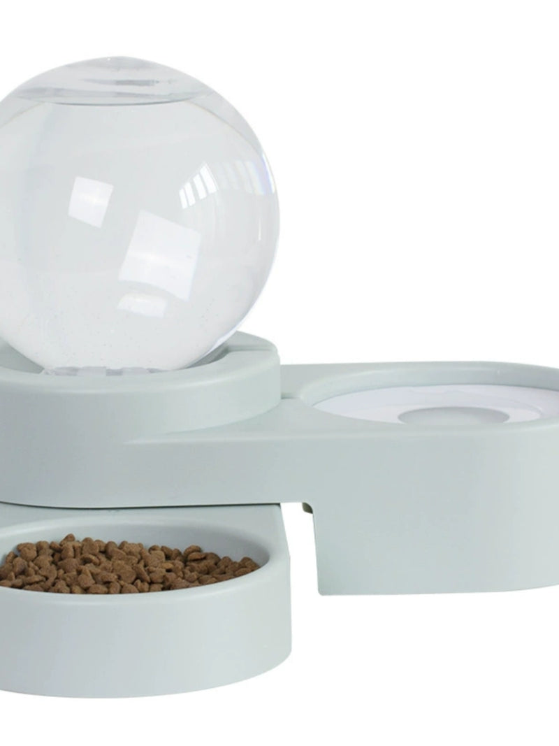 Dog/Cat Bowl Pet Double Bowl Dog Food Bowl Mouth Wet-Proof Drinking Bowl Bubble Drink Fountain Drinking Machine