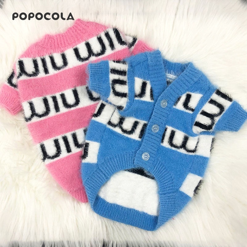 Trendy Sweater Pet Cat Autumn and Winter Bichon Teddy