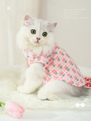 Cat Clothes Summer Pet Kitten Silver Gradual Layer Cat Thin British Shorthair Blue Cat Summer Sleeveless Cute Kittens Vest