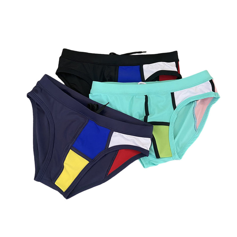 European And American Beach Swimming Trunks Tight Anti-embarrassment Professional Swimsuit