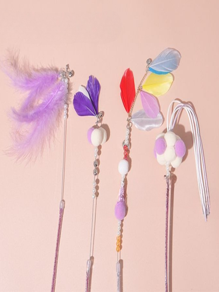 Tassel Long Brush Holder New Arrival Fairy Hair Ball Relieving Stuffy Cat Teaser