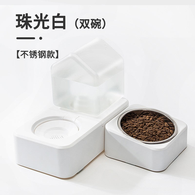 Cat Water Fountain Dog Water Fountain Flowing Non-Plug Electric Cat Drinking Water Dog Feeding Water Keep Dry Mouth Cat Bowl Pet Supplies