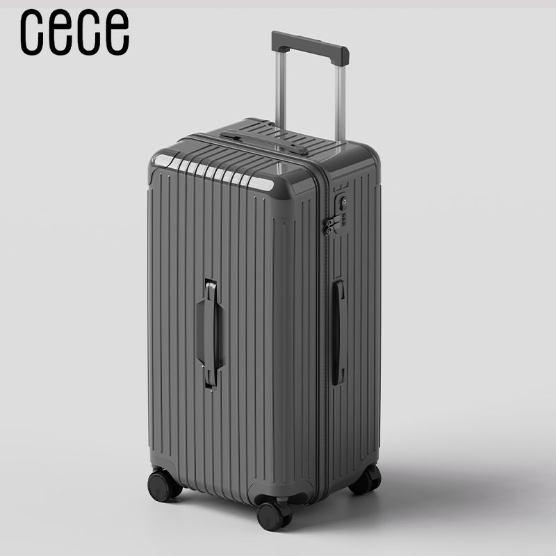 CeCe New Deep Warehouse Lightweight and Durable Leather Suitcase Zipper