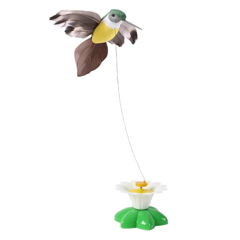 Cat Toy Automatic Cat Teaser Electric Rotate Bird Butterfly Toys Consumes Physical Strength Play Self-Hi Relieving Stuffy Handy Gadget