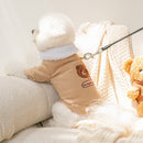 Traction Dog Clothes Autumn and Winter Clothing Small Size Dogs Teddy Bichon Pomeranian Puppy Winter Heattech Berber Fleece Cotton Coat
