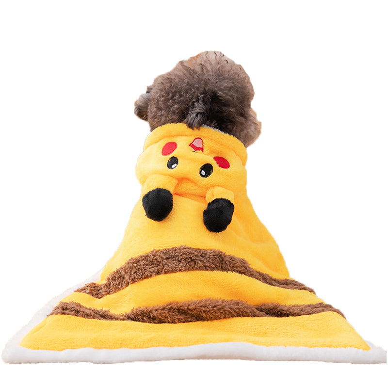 Dog Cloak Fall and Winter Heattech Small and Medium-Sized Dogs Teddy/Pomeranian Pet Thick Night-Robe Cat Cloak Blanket Mattress