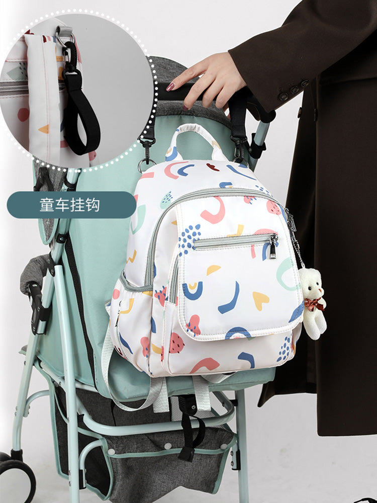 Mummy Bag Small and Medium Size Baby Diaper Bag Baby Mom with Baby Backpack for Going out Casual Backpack 2024 New Arrival Dry Wet Separation