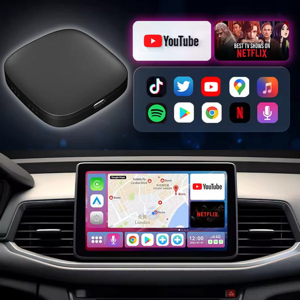 Android 10 Auto Box Three-in-one Navigation Car Wireless Carplay Box