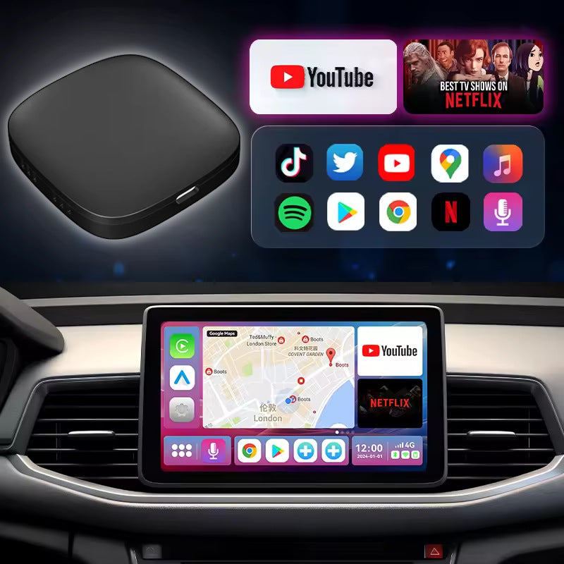 Android 10 Auto Box Three-in-one Navigation Car Wireless Carplay Box