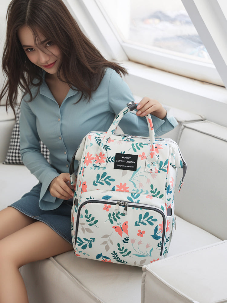 Mummy Bag Baby Mom with Baby Backpack for Going out Baby Diaper Bag Large Capacity Backpack Casual Easiest for Match Hanging Stroller Schoolbag