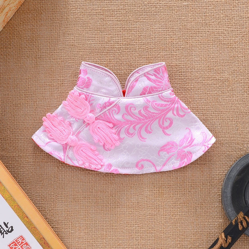 Dog Clothes Pet Cat Tang Suit Cloak Teddy Wedding Clothes Pomeranian New Year Shawl Small Size Dogs Chinese Style Han Chinese Clothing