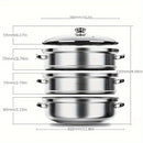 Stainless Steel Steamer Household Multi-layer Thickening