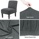 Solid Color Stretch Thick Full-body Single Chair Cover