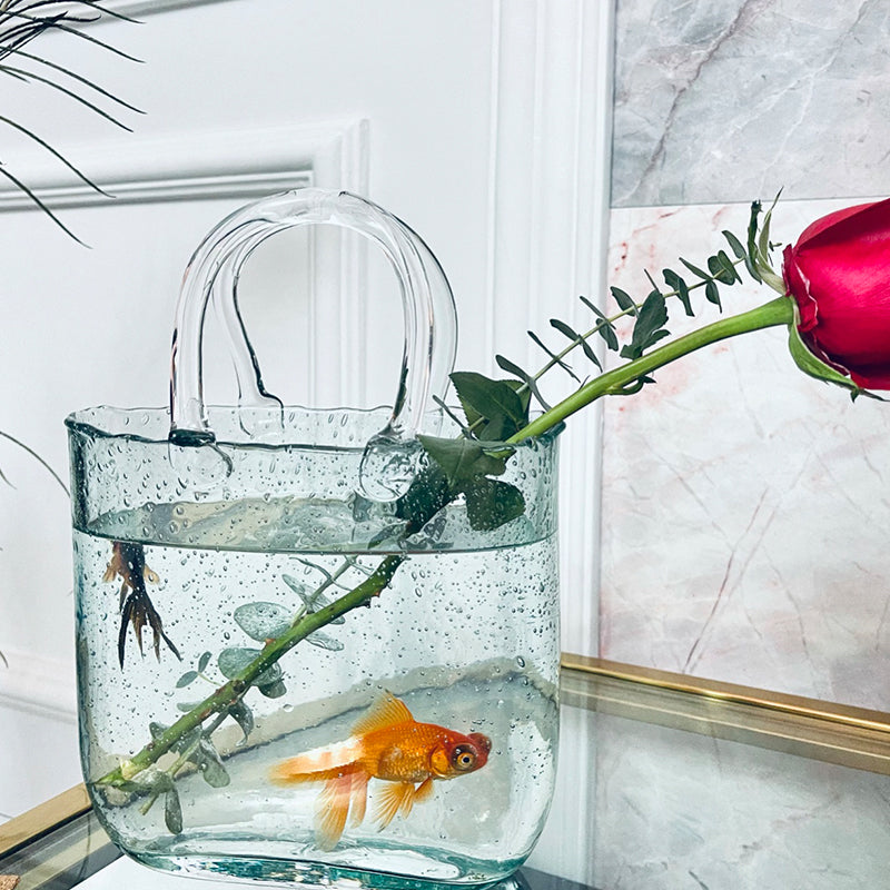 Bag Living Room Ins Glass Fish Globe Handbag