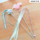 Cat Teaser Fishing Rod Cat Toy Bell Feather Cat Playing Rod Fur Ball Mouse Laser Pen Cat Relieving Stuffy Handy Gadget