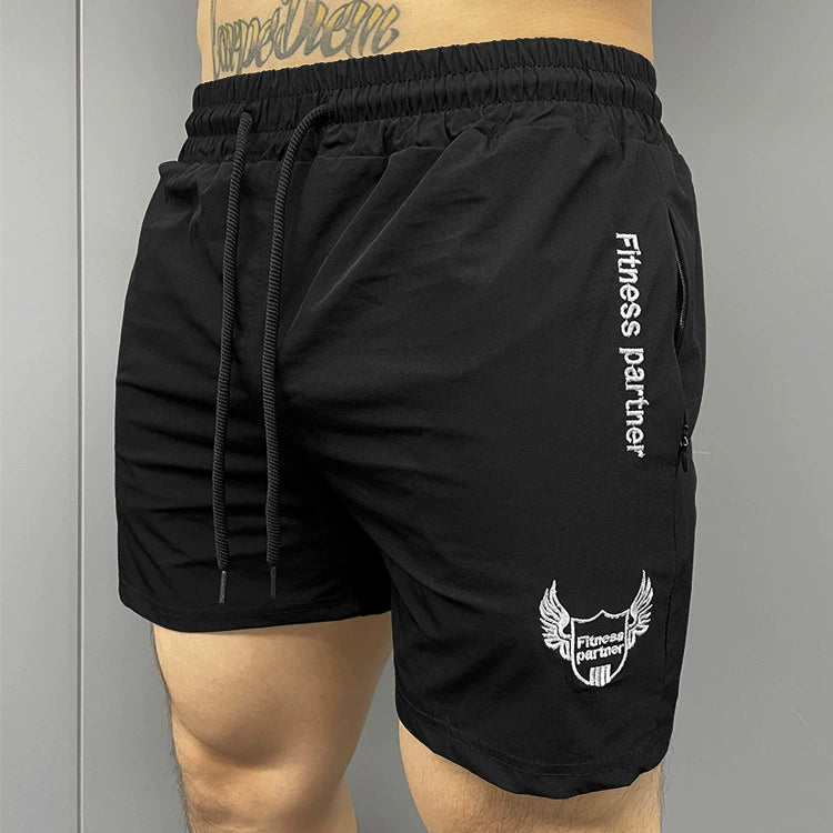 Muscle Exercise Shorts Men's Slim Fit and Quick-Drying Skinny Running Training Squat Summer Brothers Thin Fitness Shorts