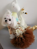 Palace Style Puppy Clothes Princess Skirt Dress Summer Thin Teddy Bichon Pettiskirt Pet Summer