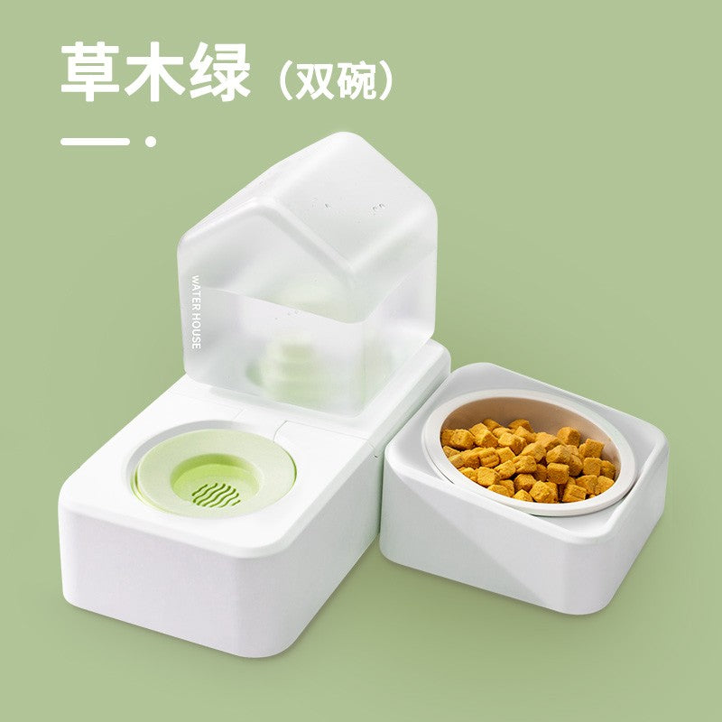 Cat Water Fountain Dog Water Fountain Flowing Non-Plug Electric Cat Drinking Water Dog Feeding Water Keep Dry Mouth Cat Bowl Pet Supplies