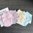 Teddy Cotton Striped Pocket Base Shirt Bichon Pet