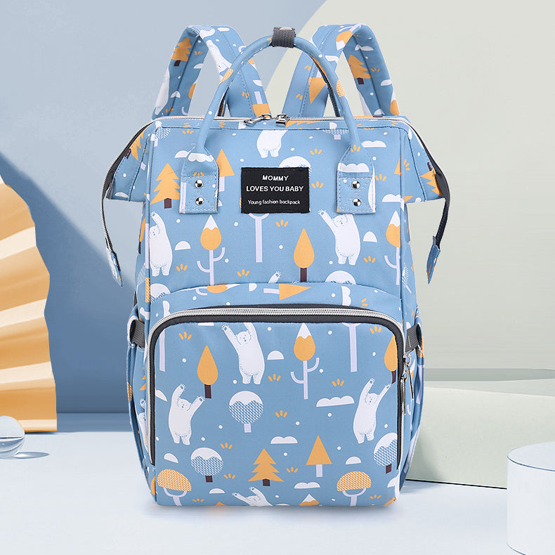 Mummy Bag Baby Mom with Baby Backpack for Going out Baby Diaper Bag Large Capacity Backpack Casual Easiest for Match Hanging Stroller Schoolbag