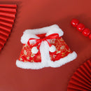 Cat Mi New Year Dog New Year Clothes Pet Red Small Waistcoat Teddy Shawl Bandana Cloak Chinese Style