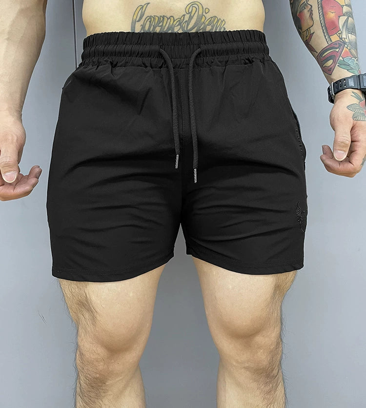 Muscle Exercise Shorts Men's Slim Fit and Quick-Drying Skinny Running Training Squat Summer Brothers Thin Fitness Shorts