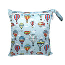 Baby Diaper Bag Cartoon Print Waterproof Wet Dry Nappy Zippe