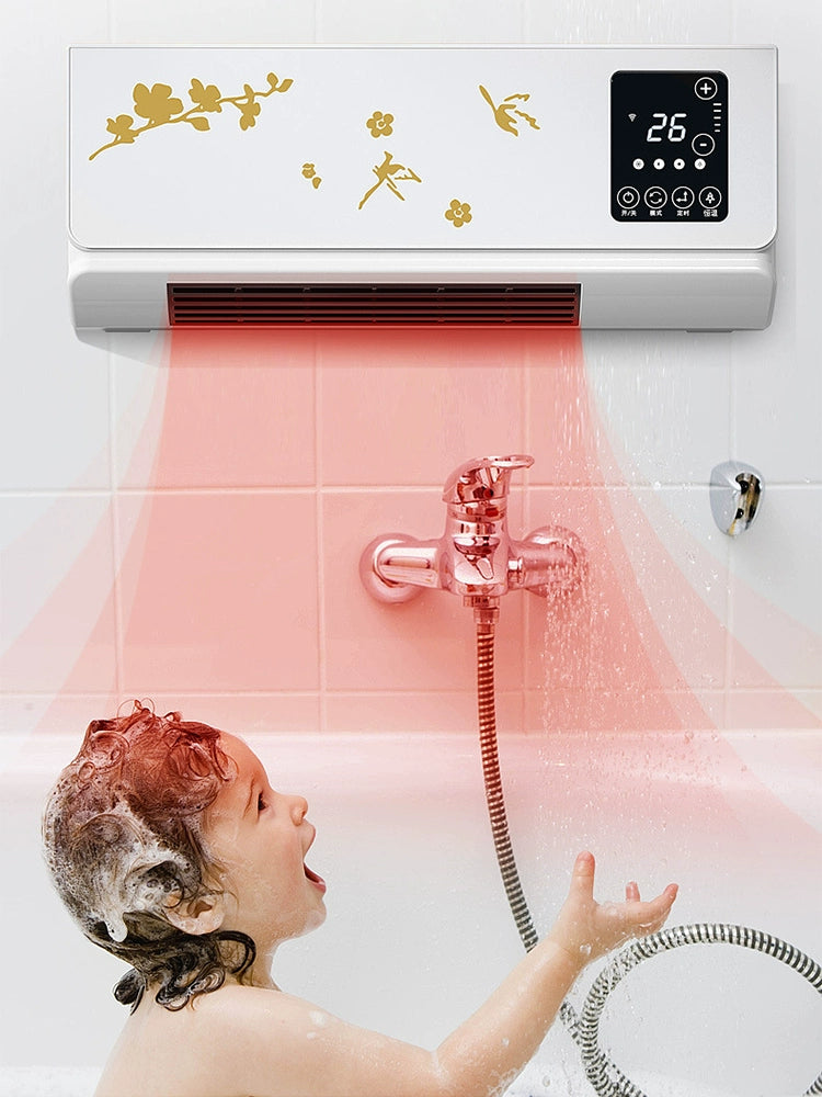 Buou Warm Air Blower For Home Indoor Heating Wall-Mounted Heater Movable Small Air Conditioning Bathroom Waterproof Save Electric Heater