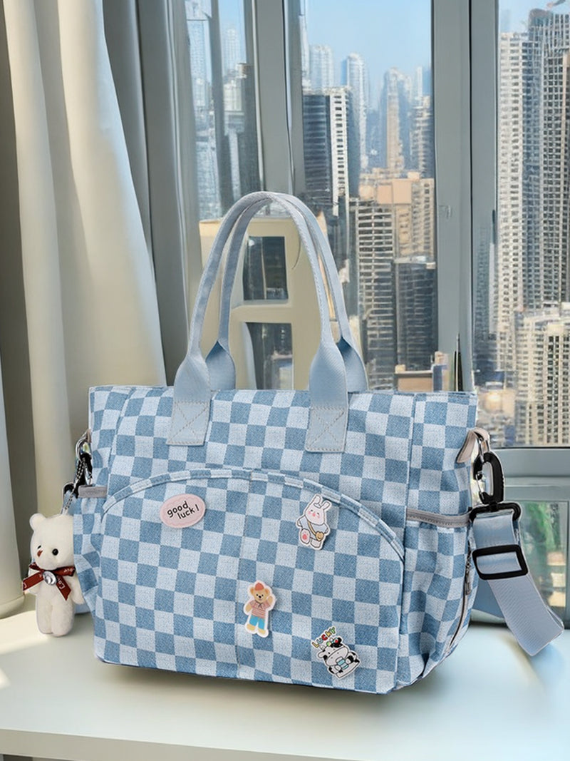 Mummy Bag Summer Tote Shoulder Messenger Bag Baby Diaper Bag Easiest for Match K-style Baby Mom Strap Doll Bag Dry Wet Separation