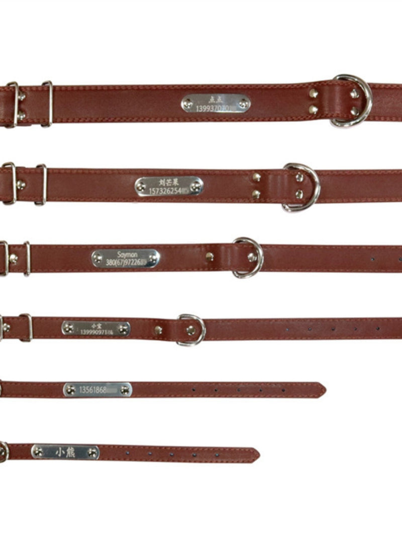 Hot Teddy Dog Collar Lettering Dog Leash Golden Retriever Dog Collar Bell Collar Small Cat Collar Labrador Bandana