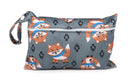 Baby Diaper Bag Cartoon Print Waterproof Wet Dry Nappy Zippe