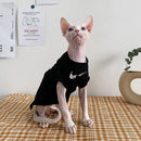 Spring and Summer Lint-Free Cat Clothes Sphinx German Short Feet G-Dragon Tide Couple Pure Cotton T Pet Base Fall and Winter