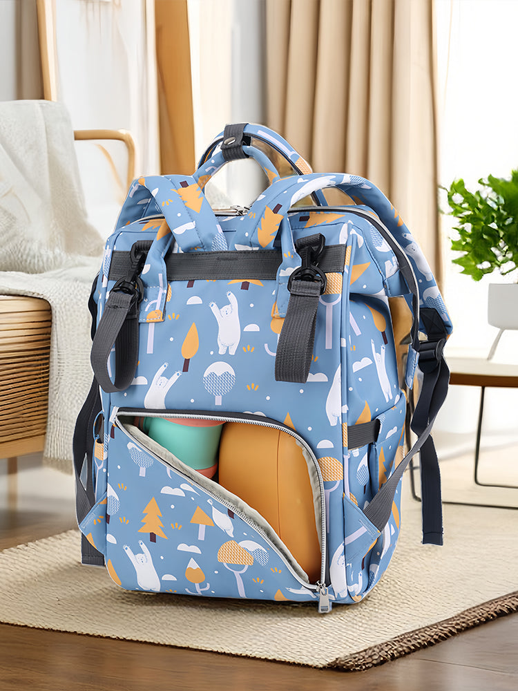 Mummy Bag Baby Mom with Baby Backpack for Going out Baby Diaper Bag Large Capacity Backpack Casual Easiest for Match Hanging Stroller Schoolbag