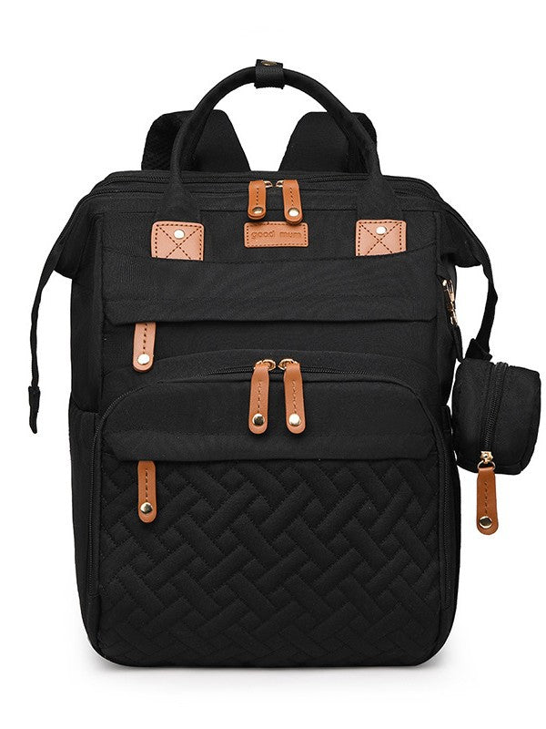 Multifunctional Mommy Bag with USB Port, Large Capacity, Lightweight for Travel and Baby Care