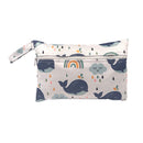 Baby Diaper Bag Cartoon Print Waterproof Wet Dry Nappy Zippe