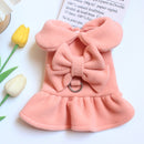Pet Cat Dog Clothes Princess with Traction Rope Bichon Pomeranian Teddy Skirt Spring, Autumn and Winter Small Size Dogs