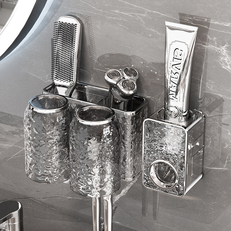 Wall-mounted Punch-free Automatic Toothpaste Dispenser Storage Box