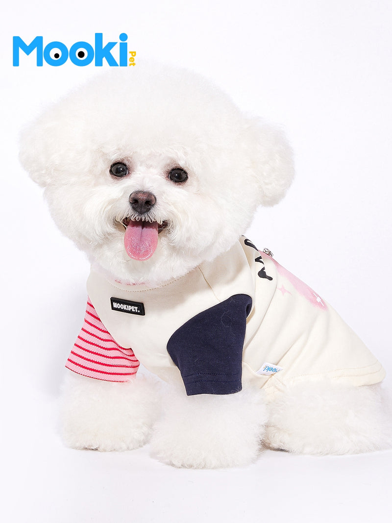 Mokipet Teddy Yorkshire Dog Spring and Autumn Clothes 2025 Pet Schnauzer Small Size Dogs Cat Bottoming Shirt