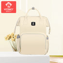 Vironicr New Mummy Bag Multi-Functional Mother and Baby Backpack Large Capacity Baby Mom Outing Bag Baby Carriage Bag