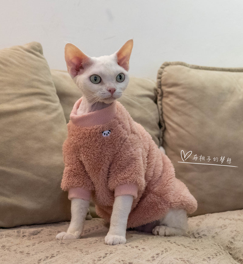 Gingerain Cotton Velvet Super Light Pajamas Hairless Cat