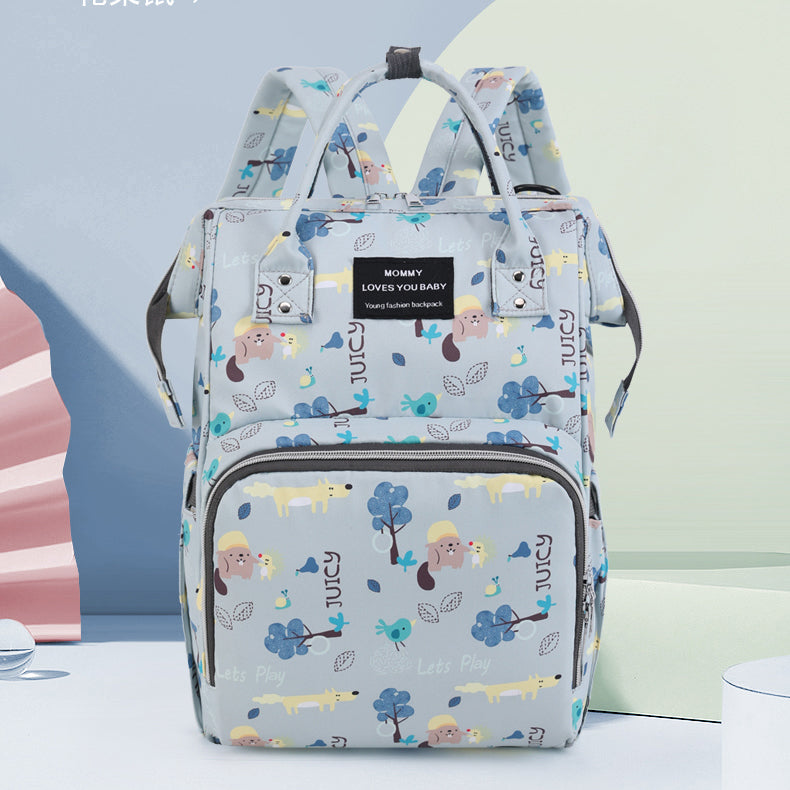 Mummy Bag Baby Mom with Baby Backpack for Going out Baby Diaper Bag Large Capacity Backpack Casual Easiest for Match Hanging Stroller Schoolbag