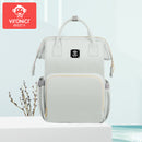 Vironicr New Mummy Bag Multi-Functional Mother and Baby Backpack Large Capacity Baby Mom Outing Bag Baby Carriage Bag