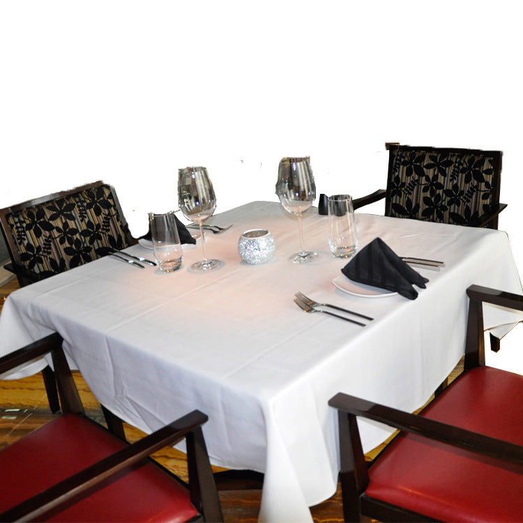 Rectangular Exhibition Tablecloth Western White Table Cloth