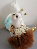 Palace Style Puppy Clothes Princess Skirt Dress Summer Thin Teddy Bichon Pettiskirt Pet Summer