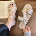 Open Toe Sandals Outdoor Non-slip Women's Flat Shoes