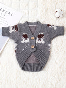 Dog Clothes Trendy Knitting Cardigan Autumn and Winter Teddy Bichon Pomeranian Schnauzer Cat Heattech Pet Sweater