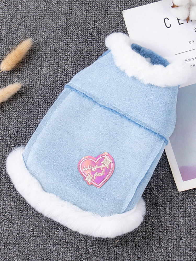 Dog Cat Clothes 2024 New Arrival Anti-Lint Teddy British Shorthair Blue Cat Kitten Small Puppies Warm Autumn and Winter Clothes